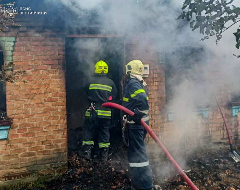 У Вінницькій області під час пожежі загинув чоловік