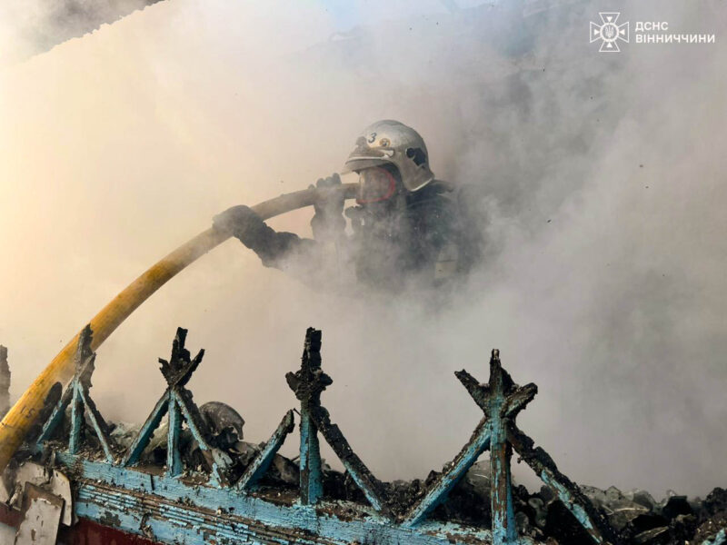 Під час пожежі на Вінниччині загинув чоловік