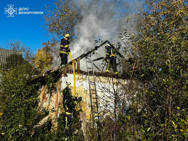 У Вінницькій області ліквідували п’ять пожеж