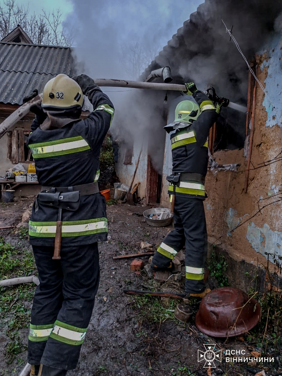 На Вінниччині згоріла хата через несправне пічне опалення