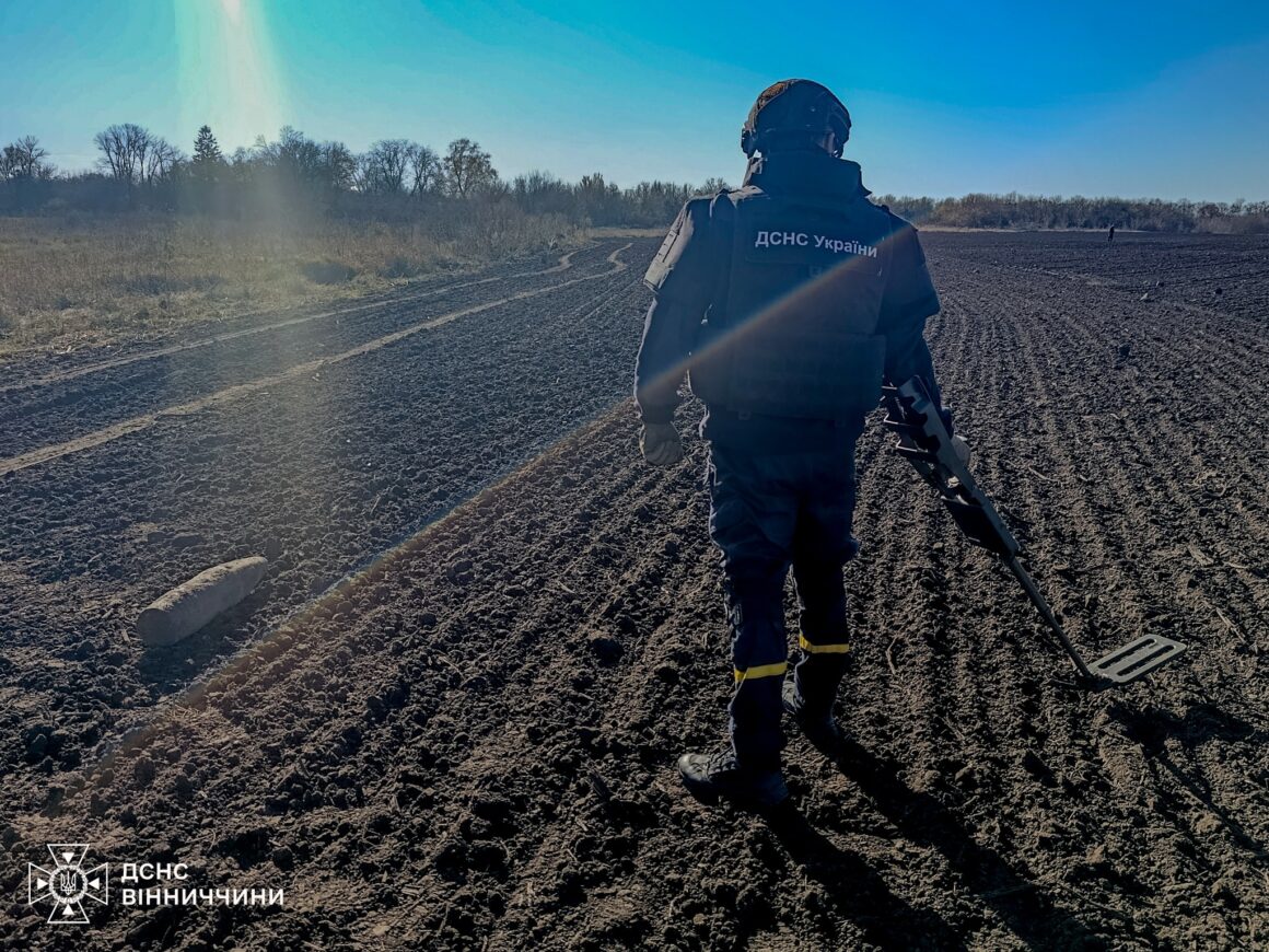 На Вінниччині виявили та знищили снаряд