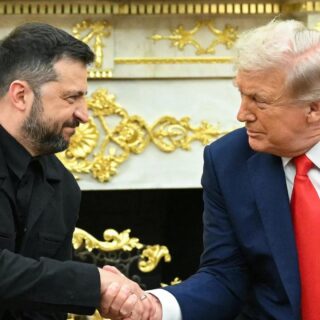 Зеленський та Трамп.