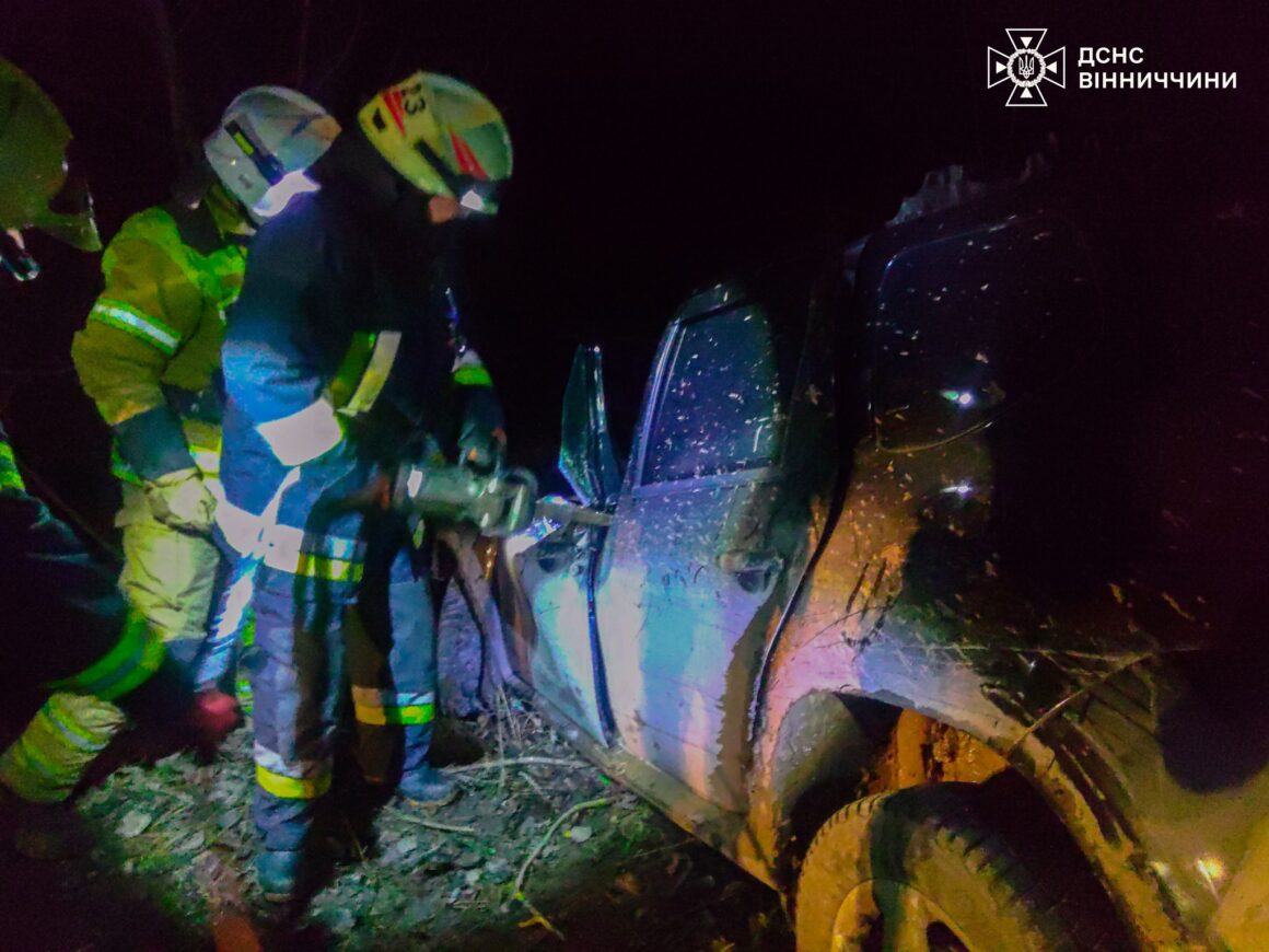 На Вінниччині автомобіль врізався у дерево