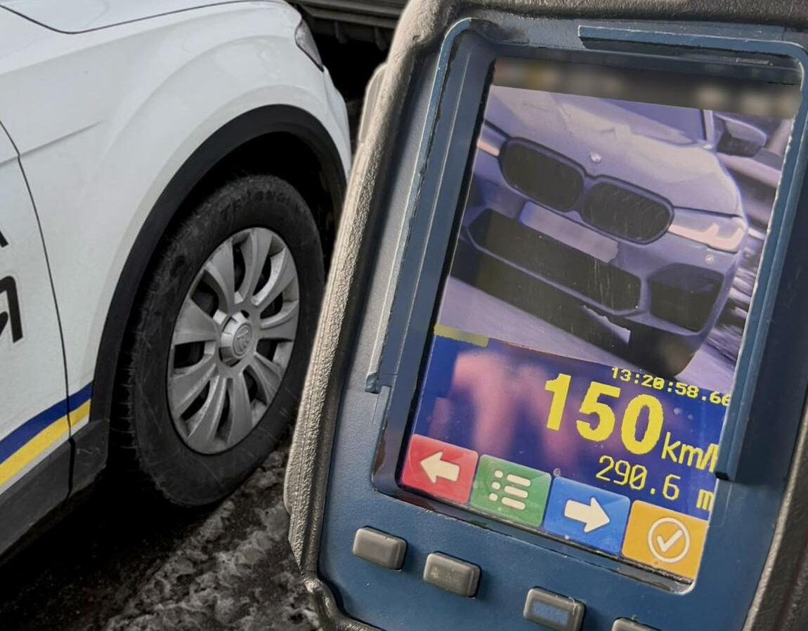 У Якушинцях під Вінницею водій BMW втричі перевищив дозволену швидкість та не зупинився на вимогу поліції