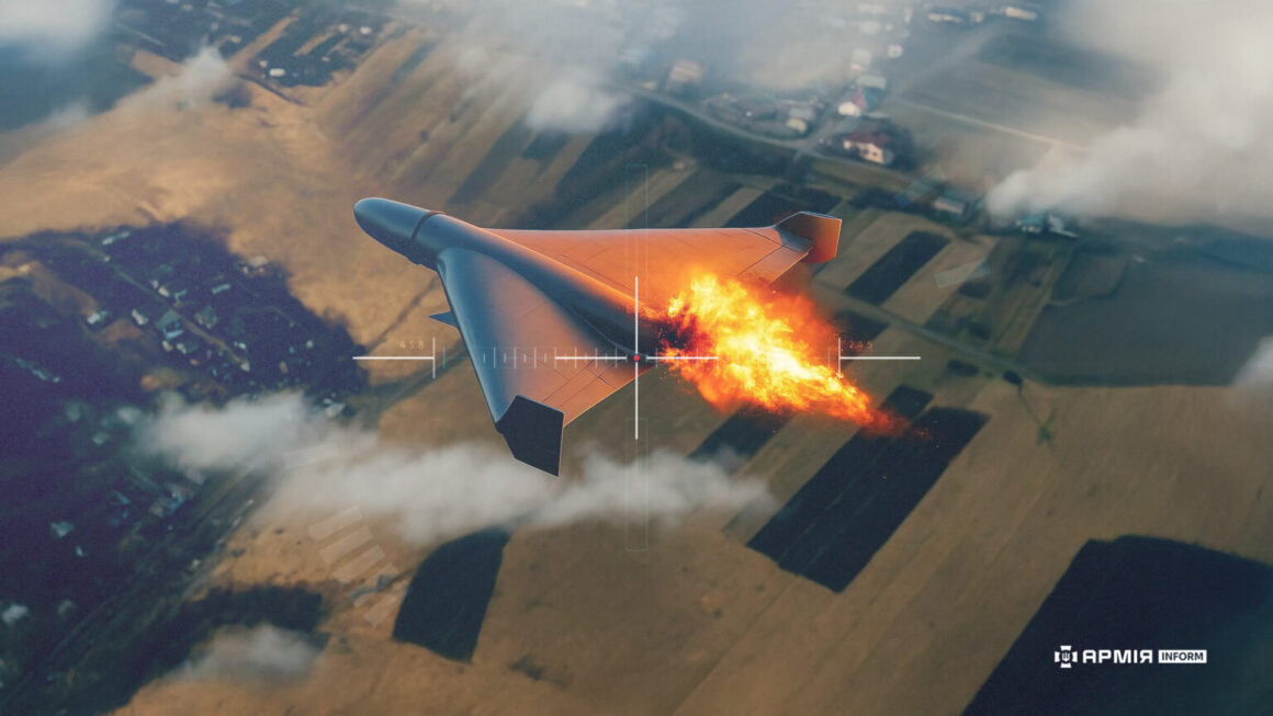 Оприлюднили відео збиття «Шахеда» українським винищувачем F-16