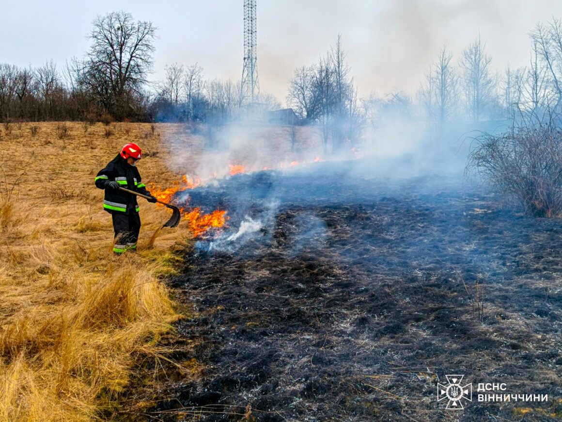 Вчора на Вінниччині сталося десять пожеж