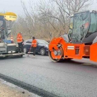 Ремонт дороги.