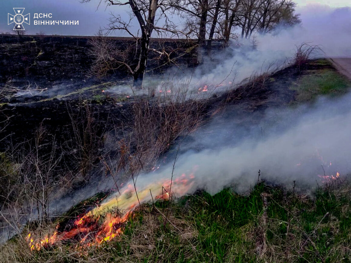 На Вінниччині сталося чотири пожежі