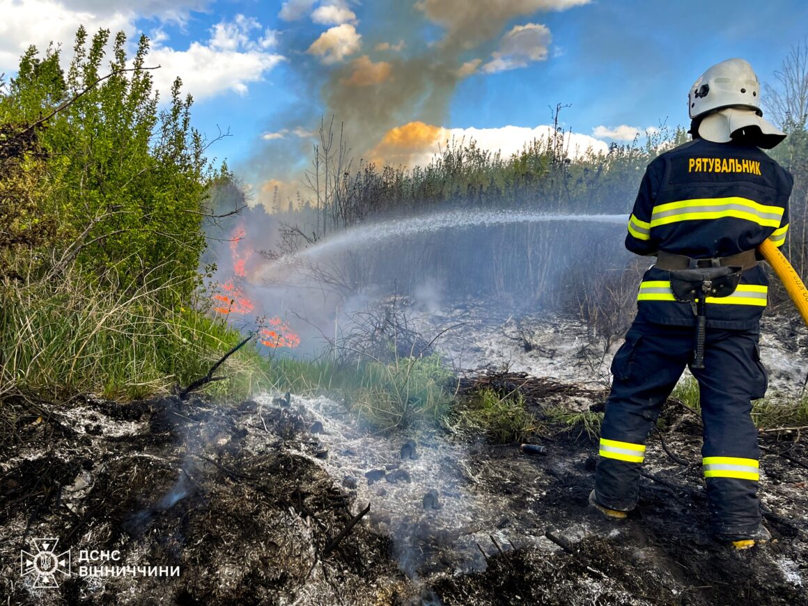 У Вінницькій області ліквідували вісім пожеж