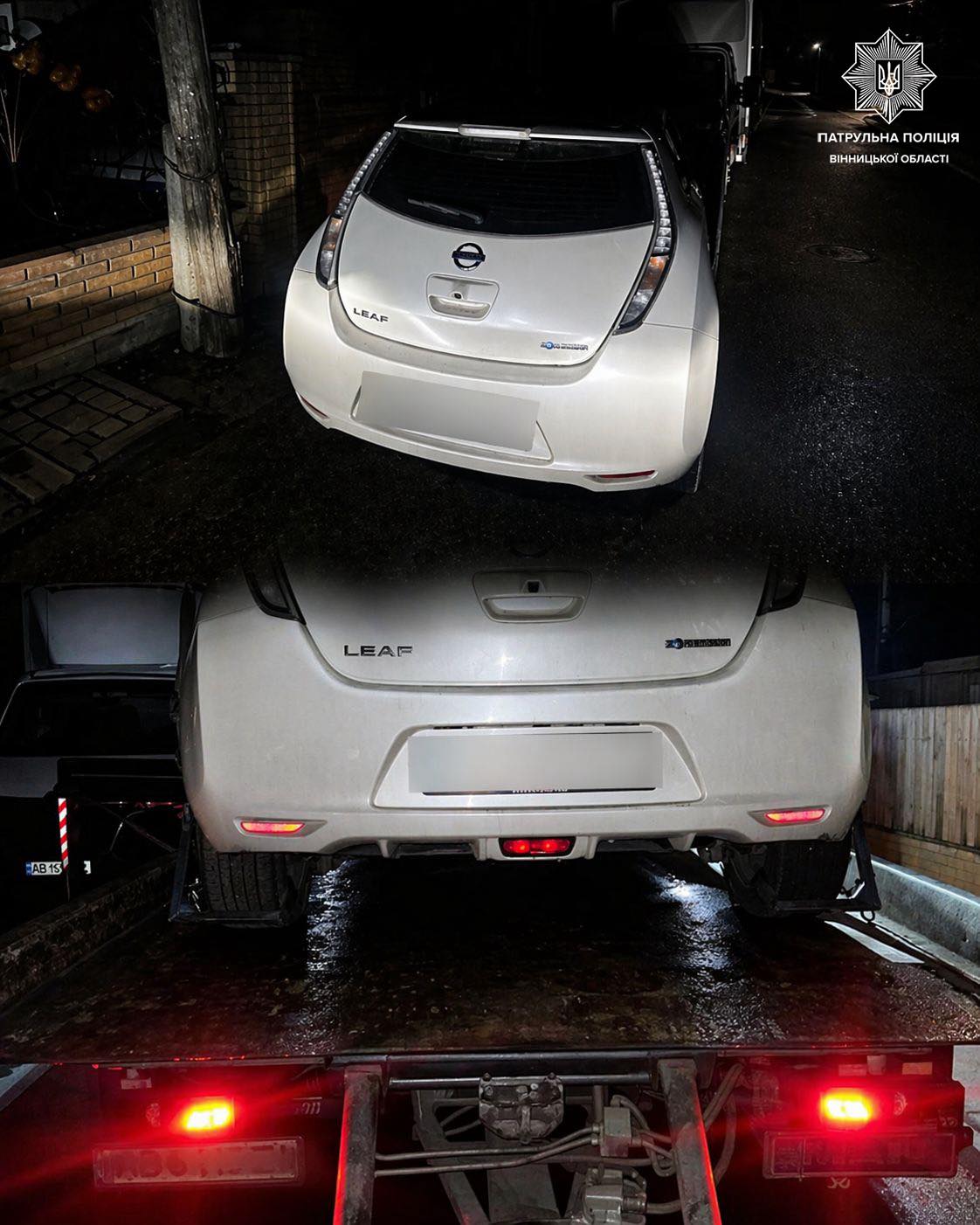 У Вінниці водій з ознаками сп’яніння намагався втекти від патрульних