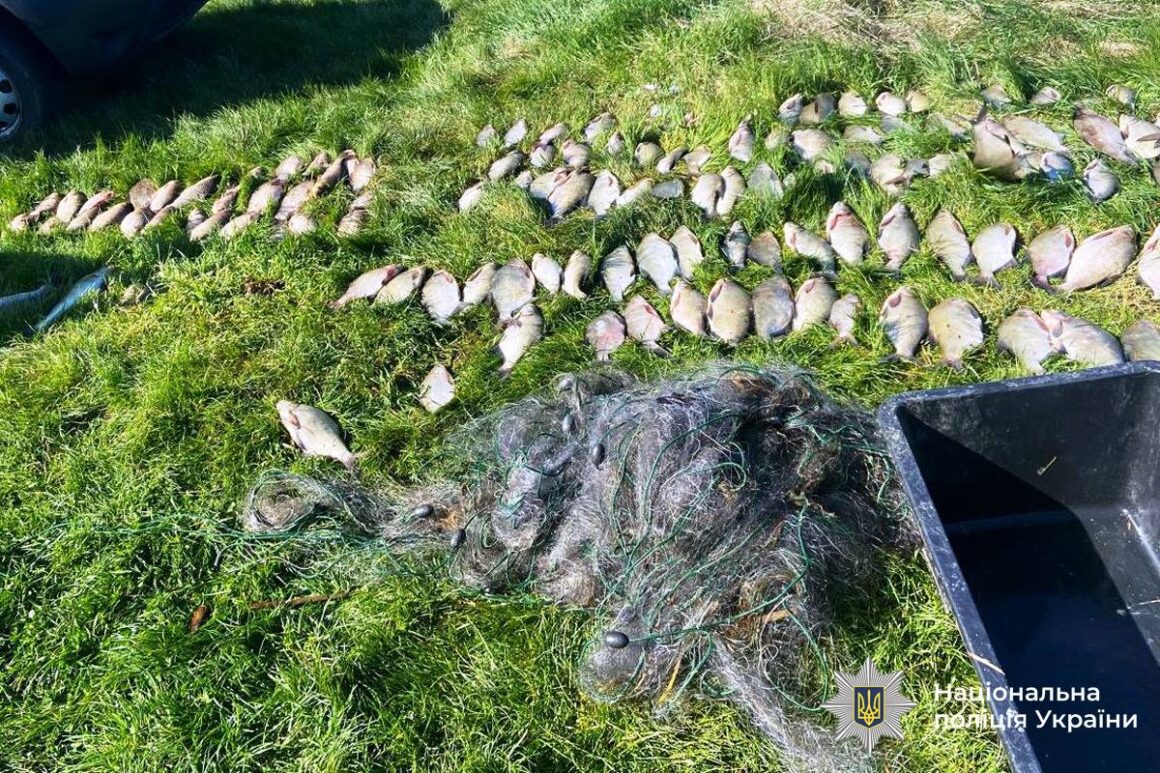 На Вінниччині затримали браконьєра з незаконним уловом в 80 кг риби