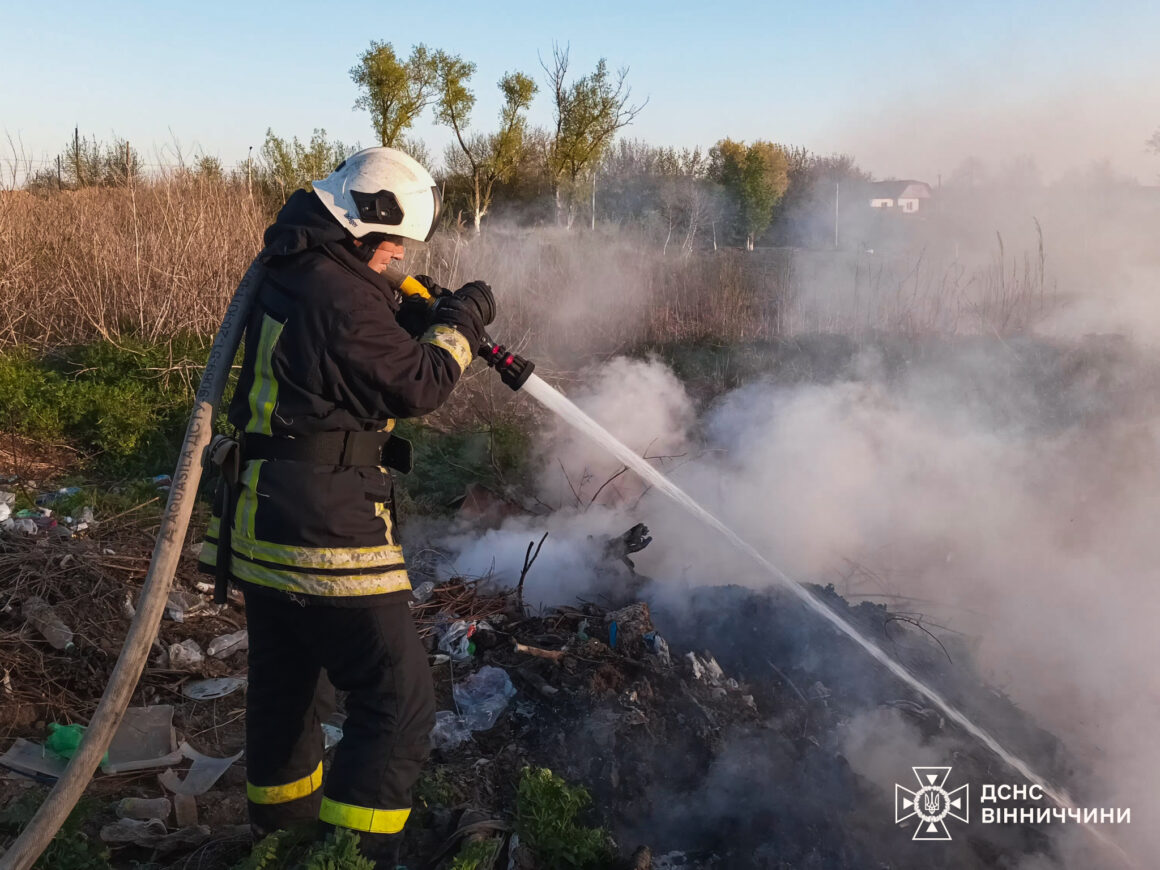 На Вінниччині сталося 18 пожеж