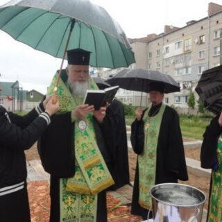 Освячення фундаменту.