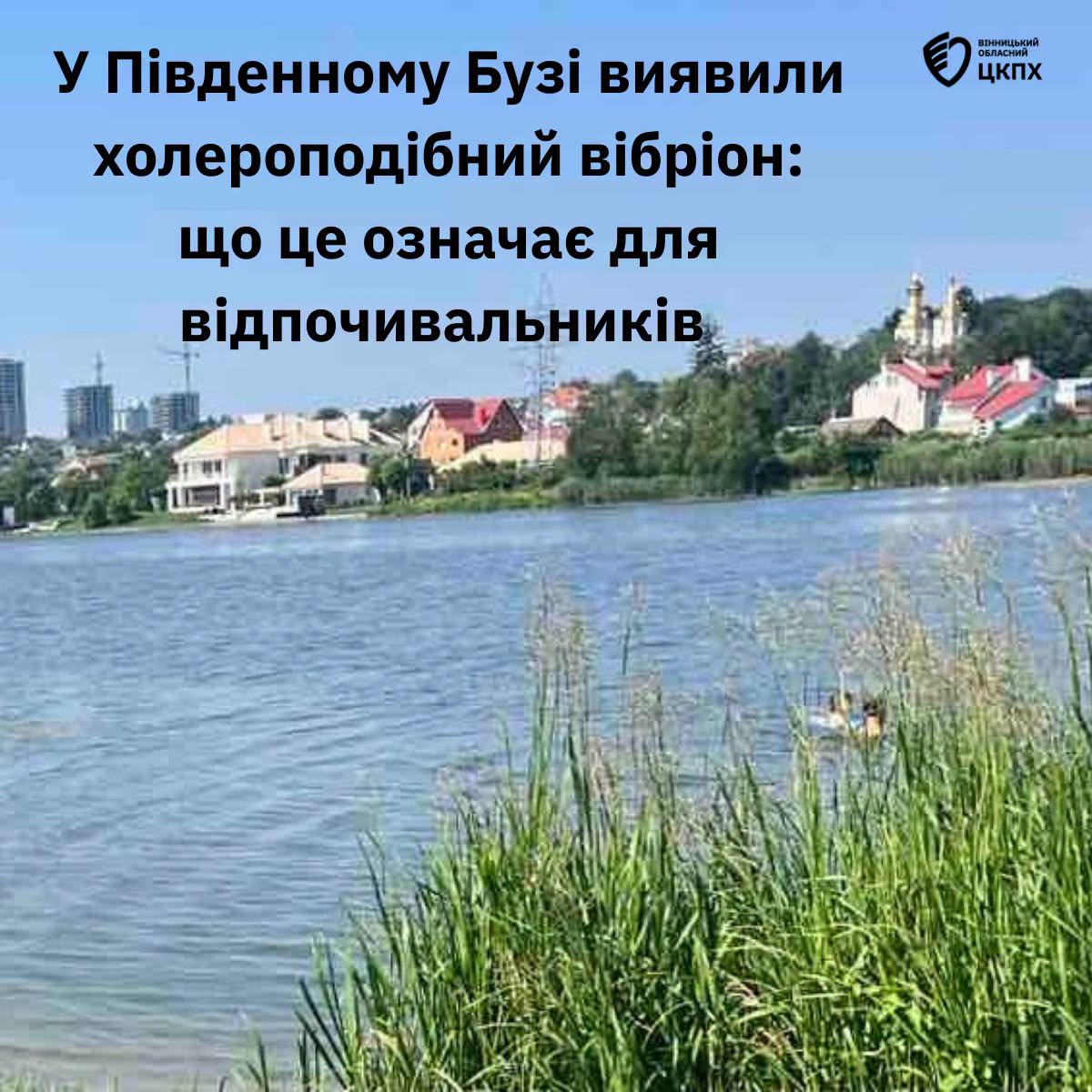У Вінниці в воді Південного Бугу виявили холероподібний вібріон