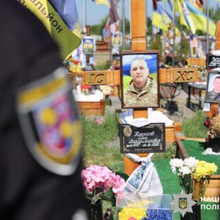 Вшанували пам'ять бійця.