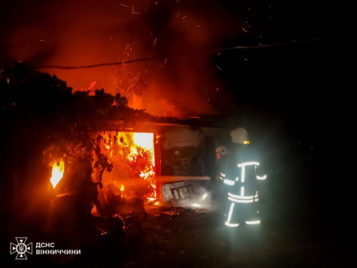 Чотири пожежі сталося у Вінницькій області