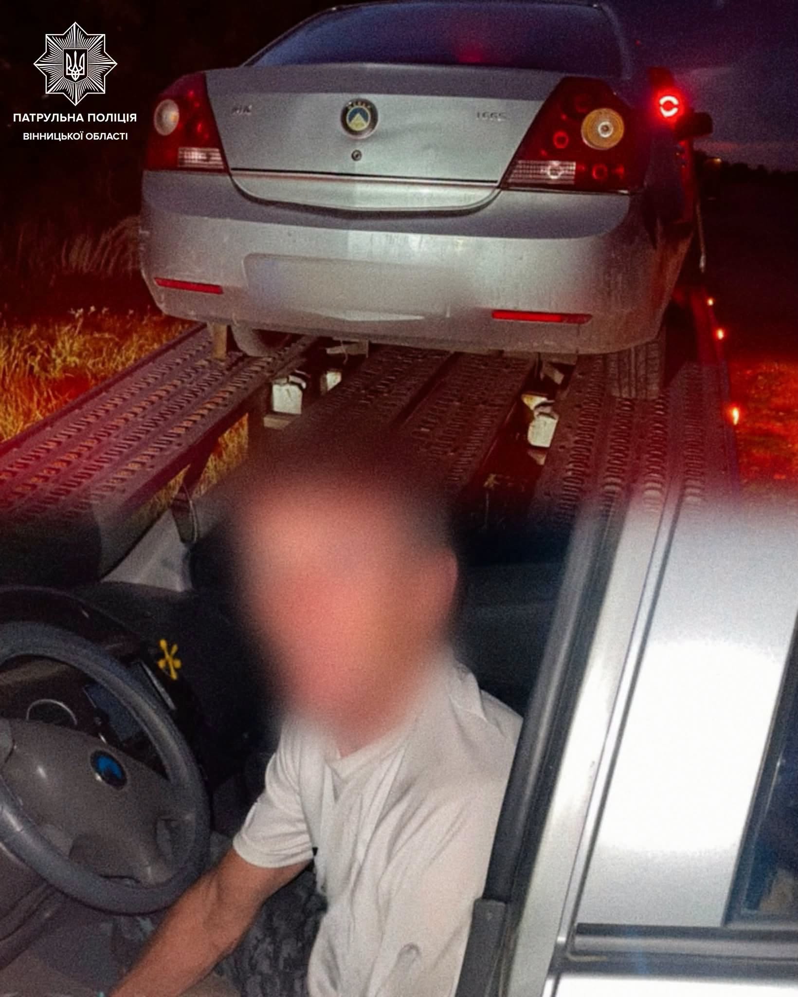 На Вінниччині водій з ознаками сп’яніння намагався втекти від патрульних