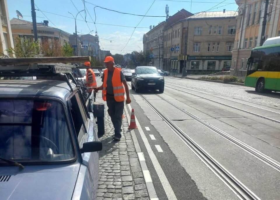 У Вінниці закінчився перший тиждень тестування нової розмітки на Соборній