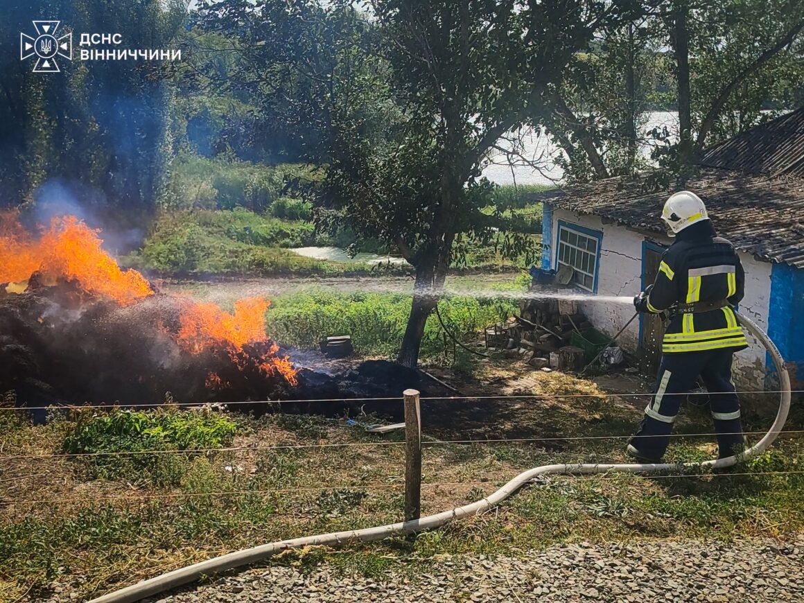 У селах на Вінниччині горіли приміщення