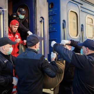 Евакуйовані з Харківщини.