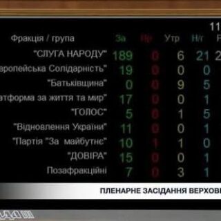 Голосування у парламенті.