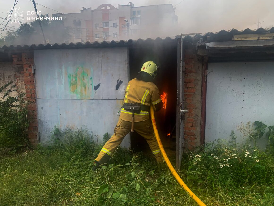 У Вінницькій області за добу сталося 7 пожеж