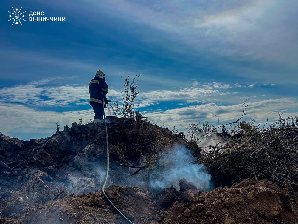 На Вінниччині сталося п’ятнадцять пожеж