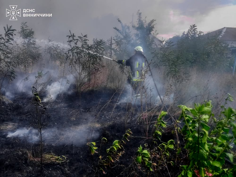 На Вінниччині минулої доби сталося п’ять пожеж