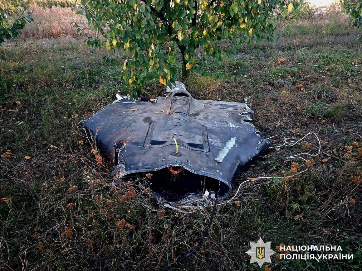 Поліцейські пояснили вінничанам, яка небезпека загрожує від збитих БпЛА. Фото