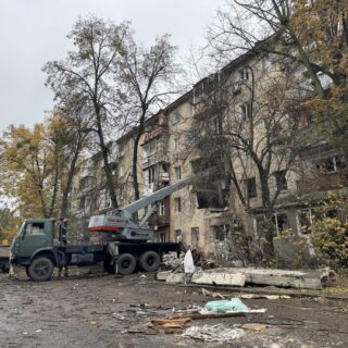Постраждалий будинок.