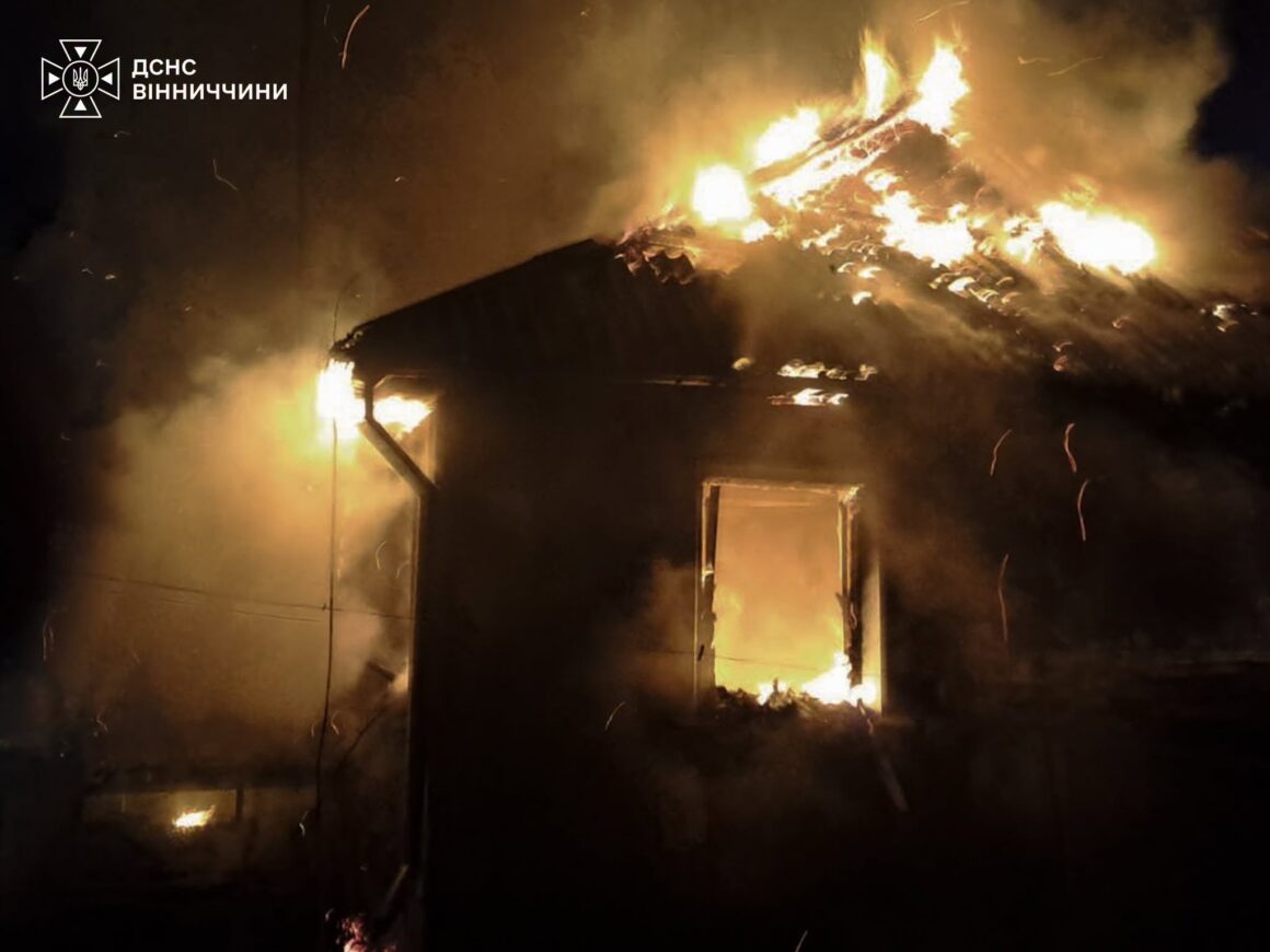 У Вінницькій області під час пожежі загинула жінка