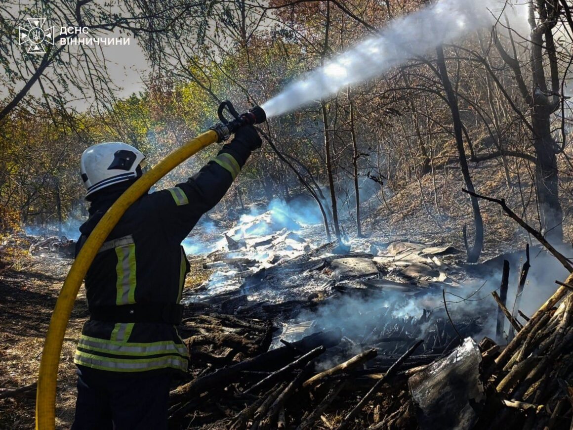 Два десятки пожеж сталося на відкритих територіях у Вінницькій області