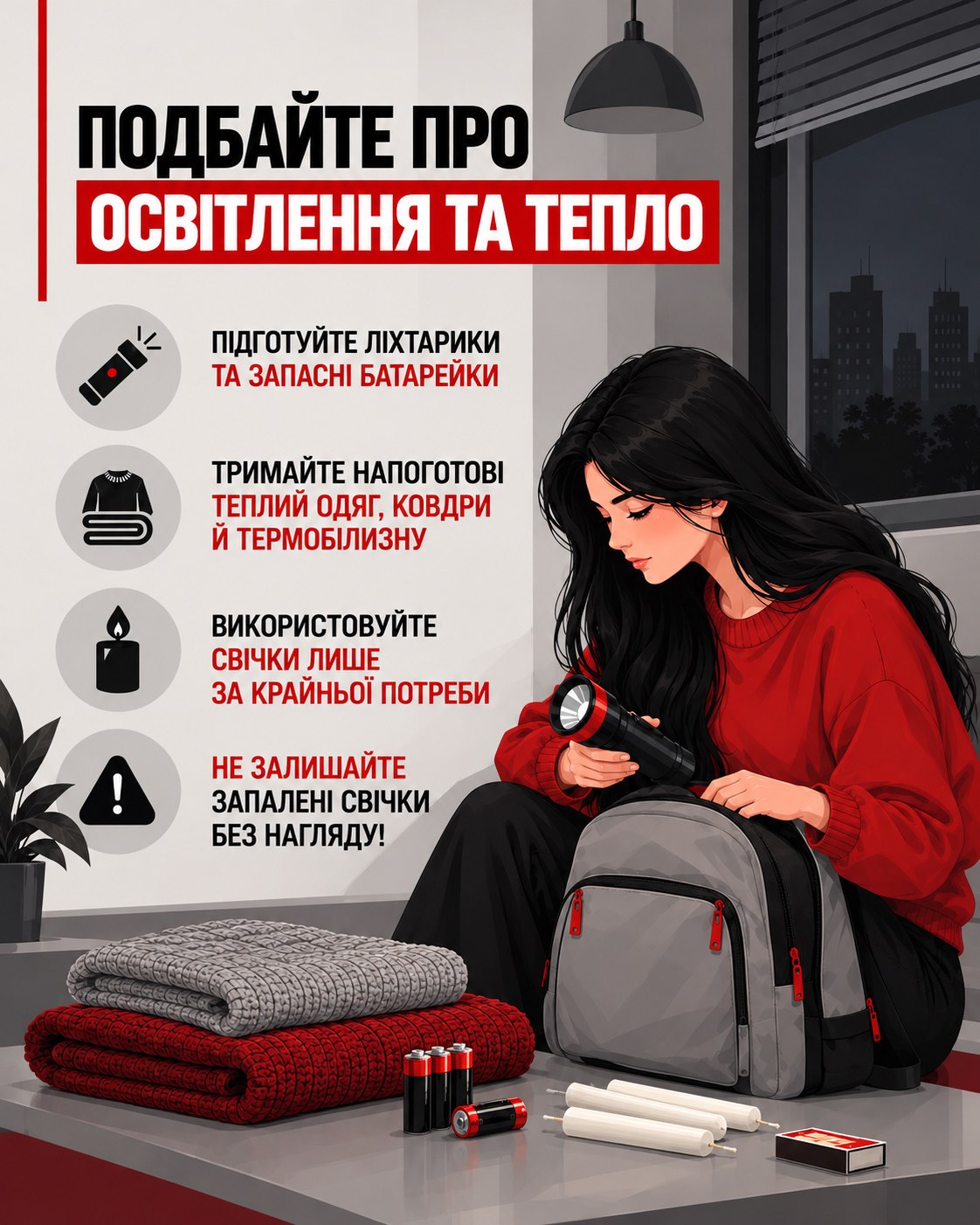 Вінничанам нагадали алгоритм дій під час  блекаутів та тривог