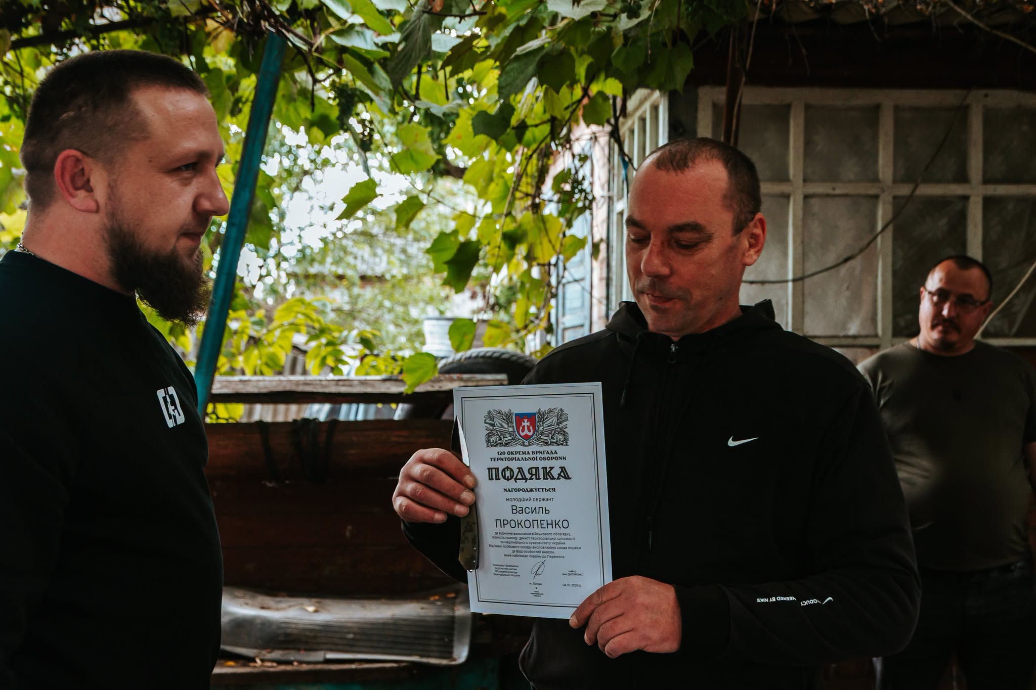Військовим першого батальйону вінницької бригади тероборони вручили нагороди